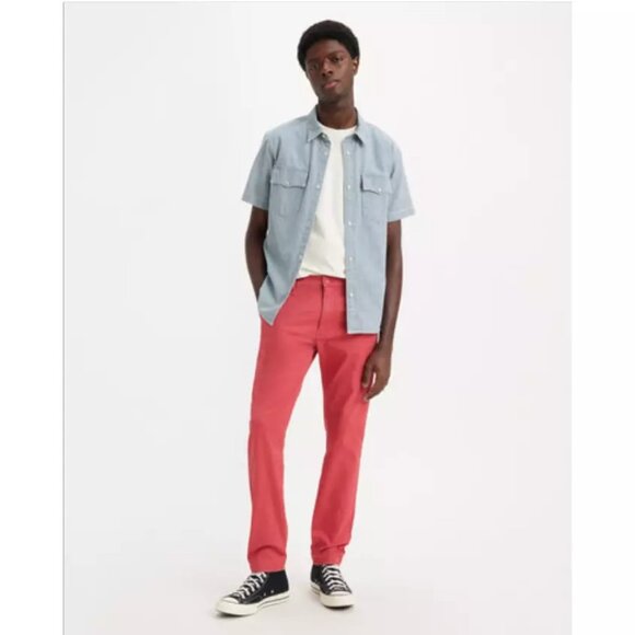 Levi's XX Chino Standard Fit Taper Leg Pants Men's Size 32x32 Twill Coral NEW!!! - Picture 1 of 10